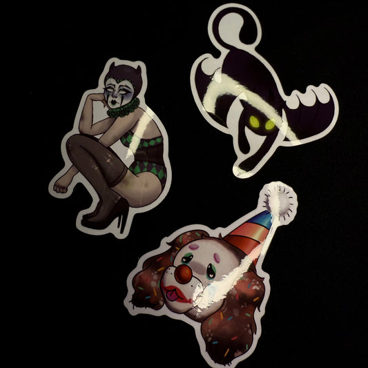 Ghostly Bat Stickers